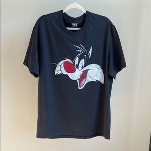 Warner Bros. Looney Tunes Dark Grey Sylvester Tee